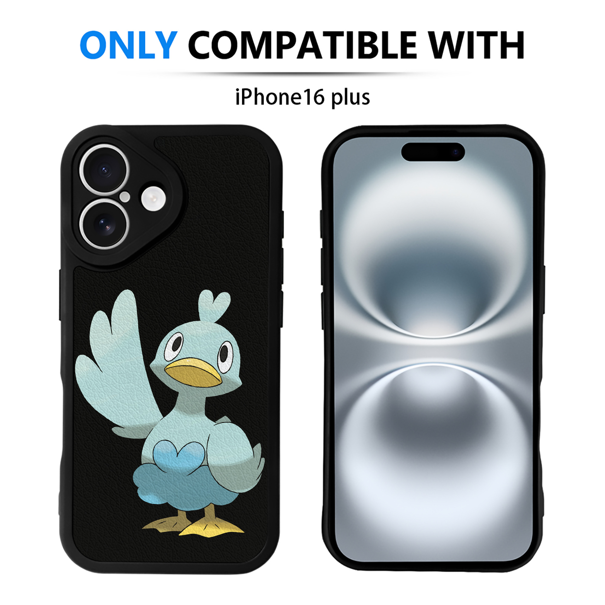 （画像用） ポケットモンスター Pokémon 【iPhone 16シリーズ対応】シリコンスマホケース（レザー調） 材質：シリコン